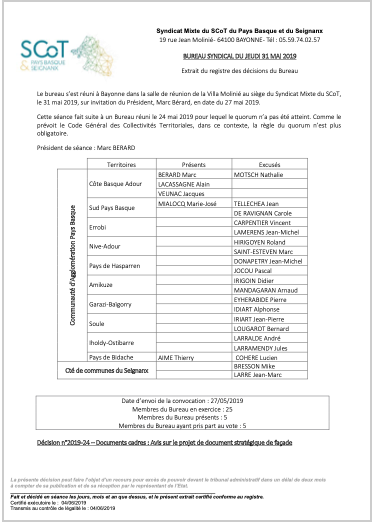 Document stratégique de façade